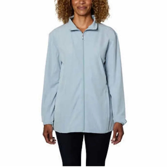 Hang Ten Ladies' Hybrid Jacket Medium Lightweight Blue Water resistant NWT - Picture 2 of 8